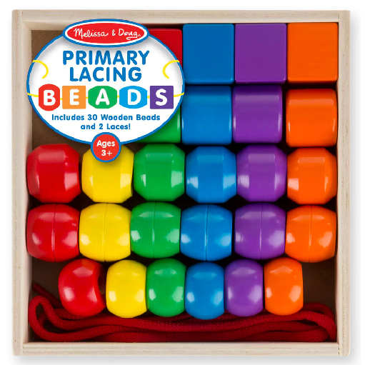 Toys N Tuck:Melissa & Doug Primary Lacing Beads,Melissa