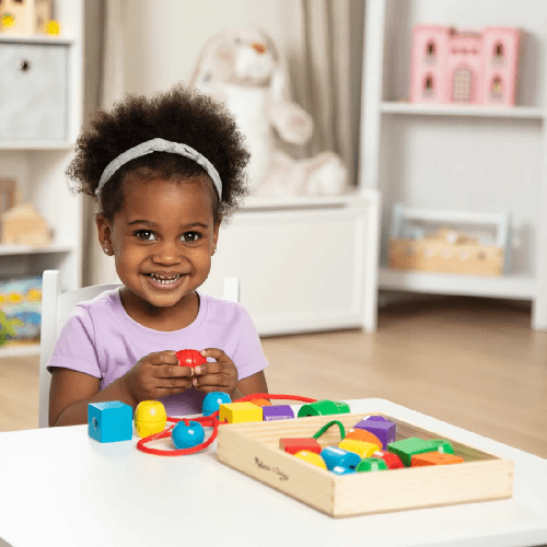 Toys N Tuck:Melissa & Doug Primary Lacing Beads,Melissa