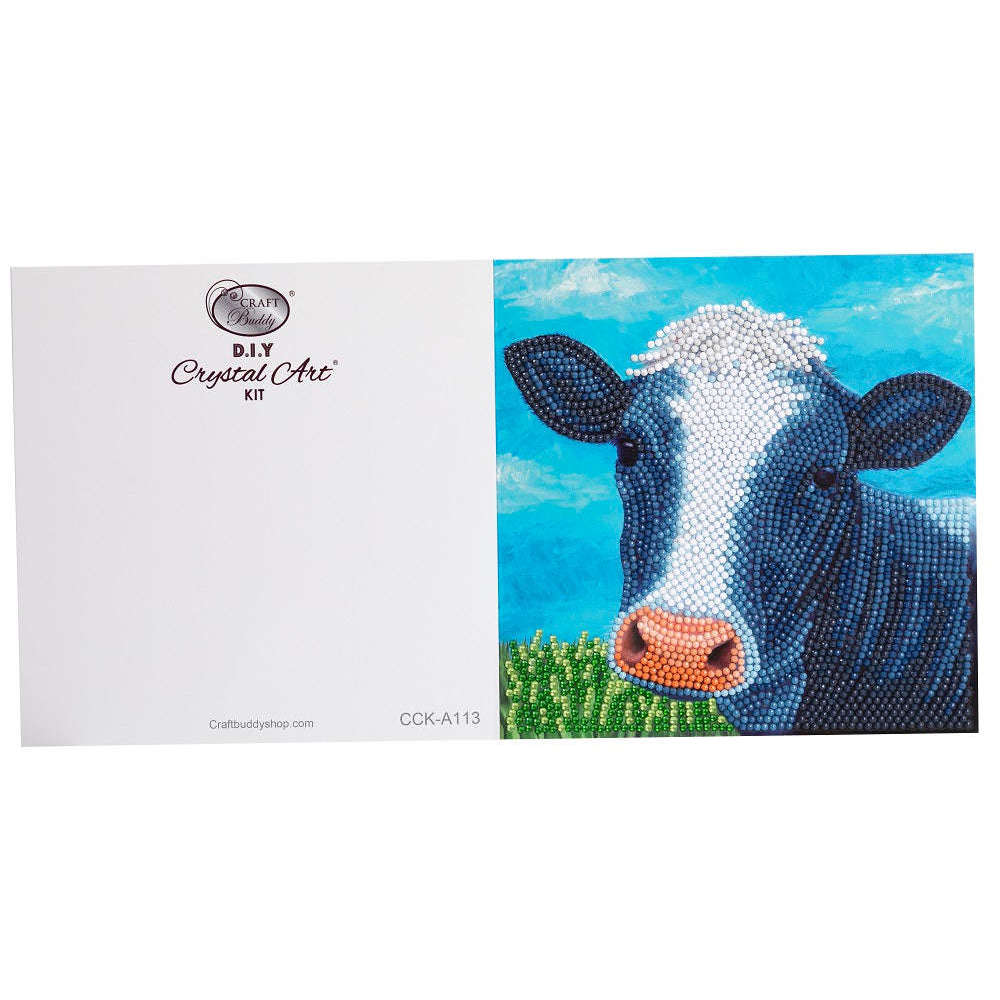 Toys N Tuck:Crystal Art Card Kit - Cute Cow,Crystal Art