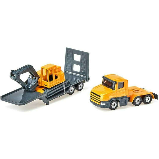 Toys N Tuck:Siku 1611 Low Loader With Exavator,Siku