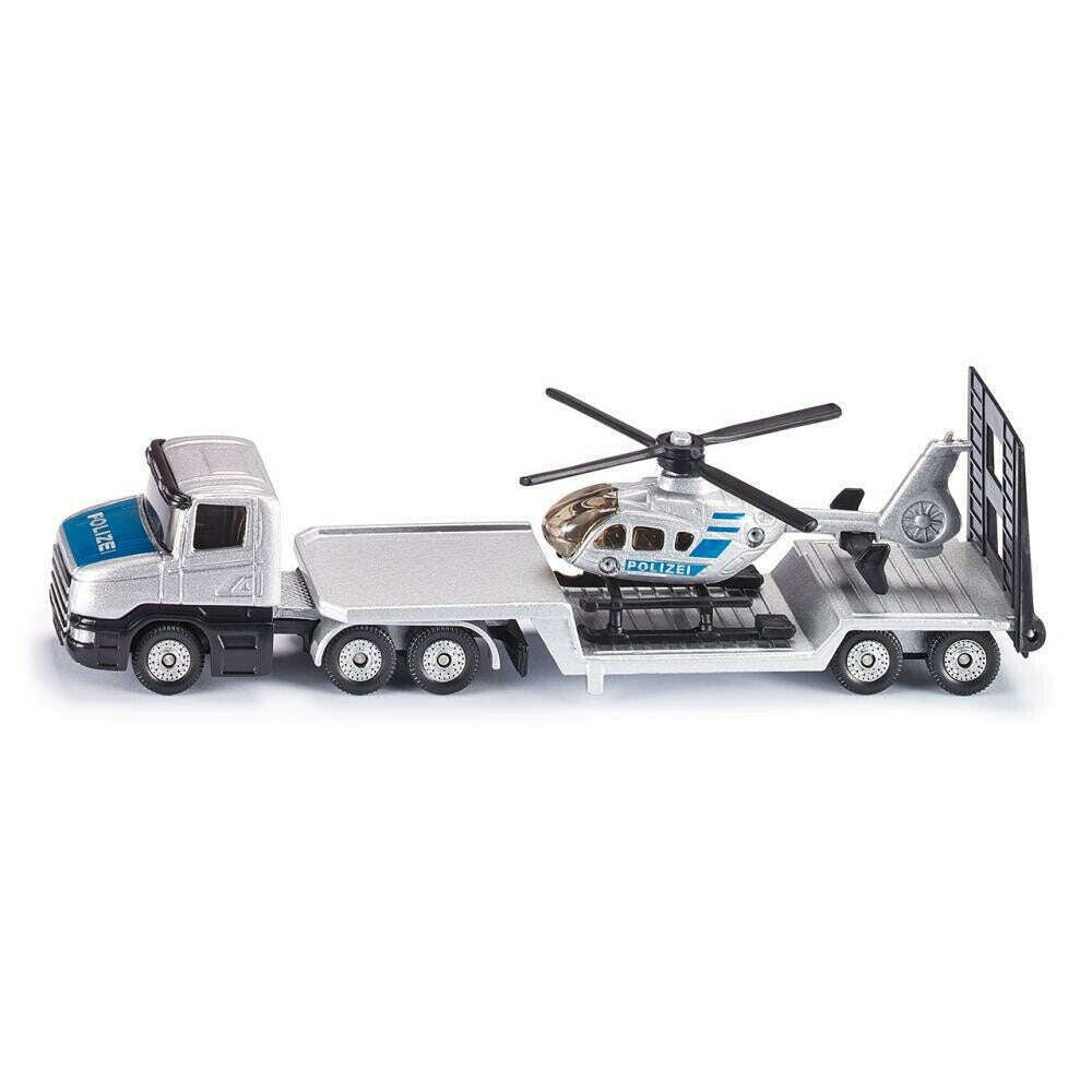 Toys N Tuck:Siku 1610 Low Loader With Helicopter,Siku