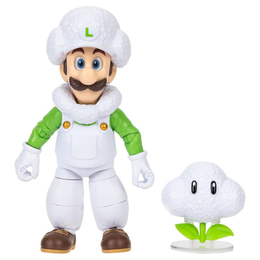 Nintendo Super Mario Galaxy Movie Cloud Luigi with Cloud Action Figure