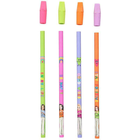 Toys N Tuck:Depesche Top Model Pencil-Set With Eraser-Topper,Top Model