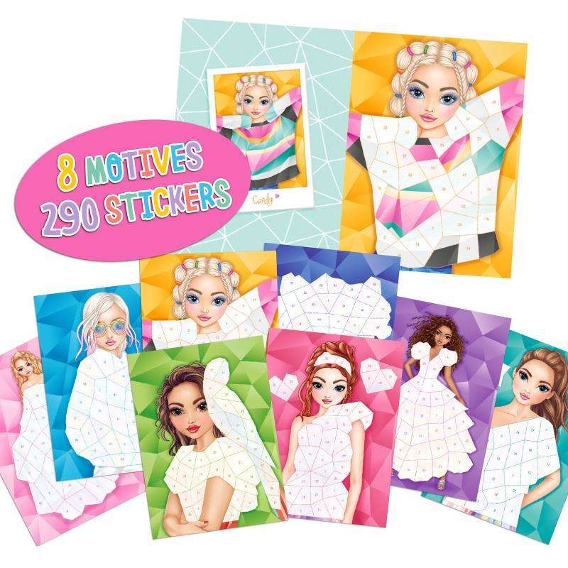 Toys N Tuck:Depesche Top Model Number Stickers Book - June And Chocolate,Top Model