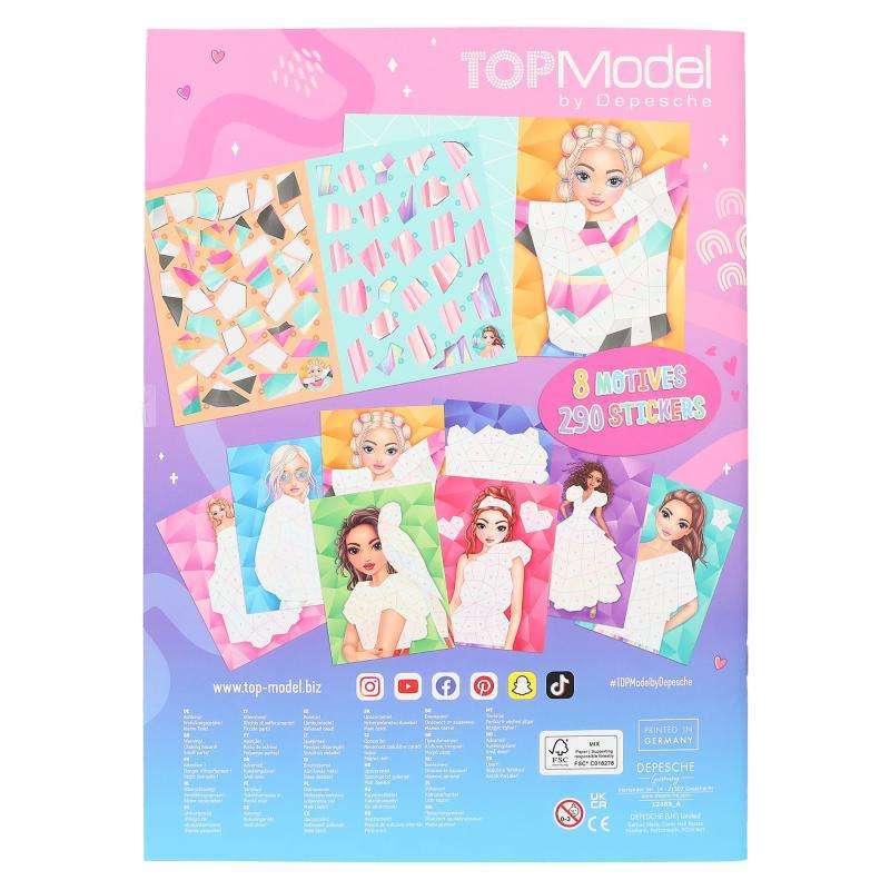 Toys N Tuck:Depesche Top Model Number Stickers Book - June And Chocolate,Top Model