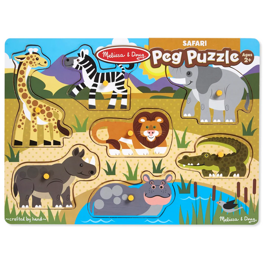 Toys N Tuck:Melissa & Doug Safari Peg Puzzle,Melissa