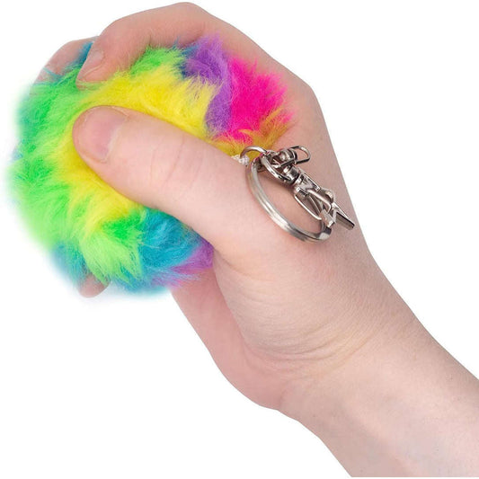 Toys N Tuck:Furry Squish Ball Keychain,Tobar