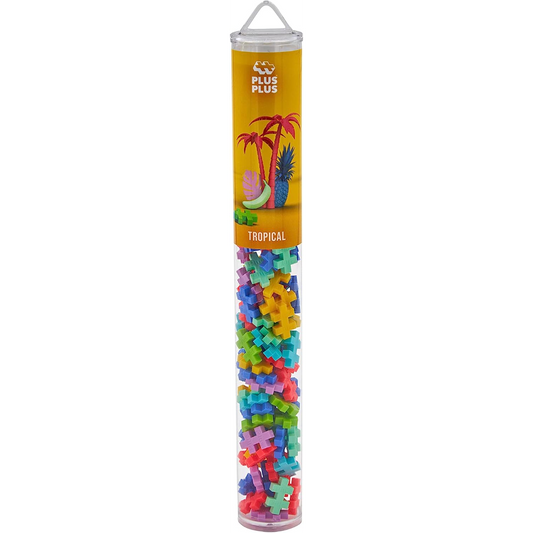 Toys N Tuck:Plus Plus 100 PCS Tropical Colour Mix,Plus Plus