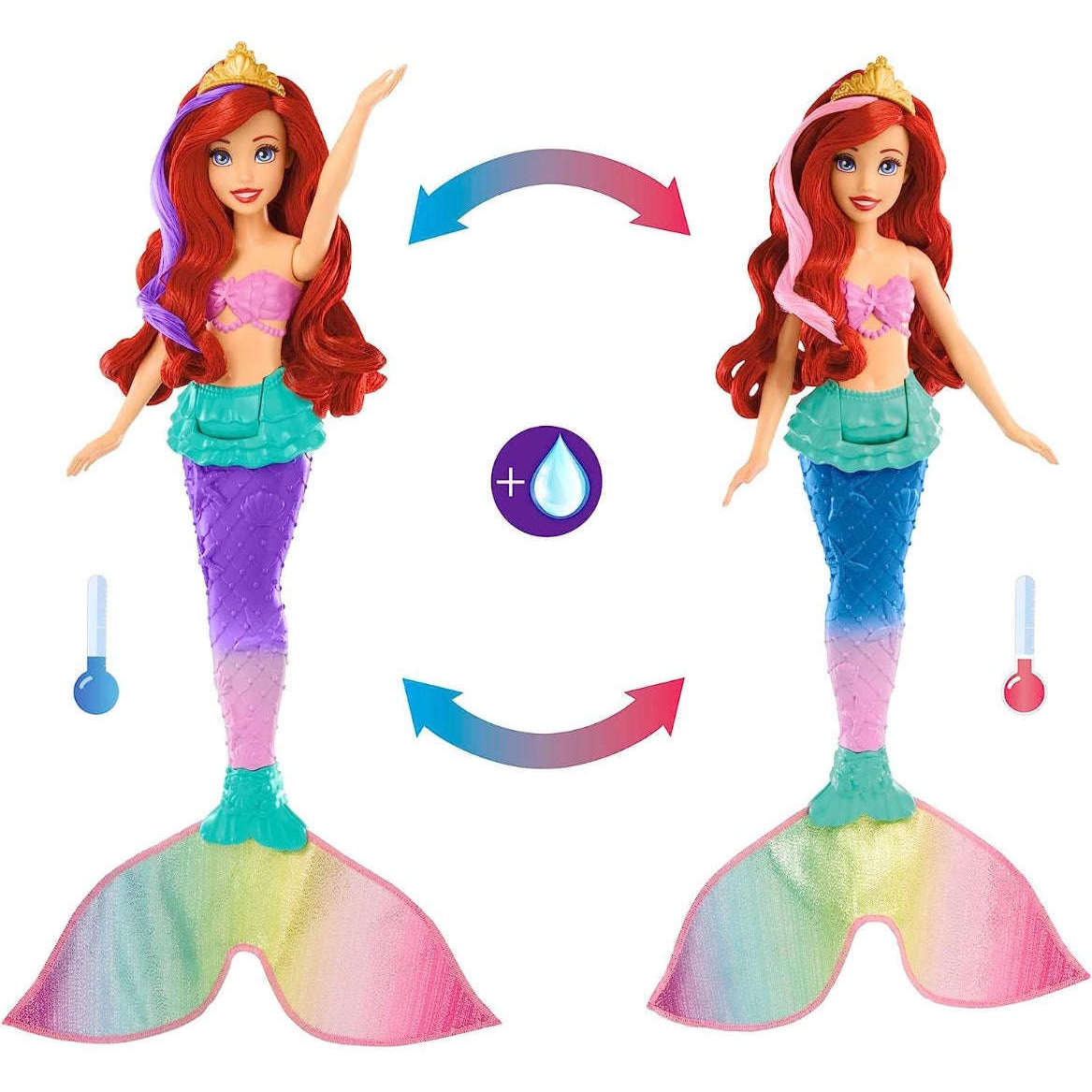 Toys N Tuck:Disney Princess - Swim & Splash Ariel,Disney Princess