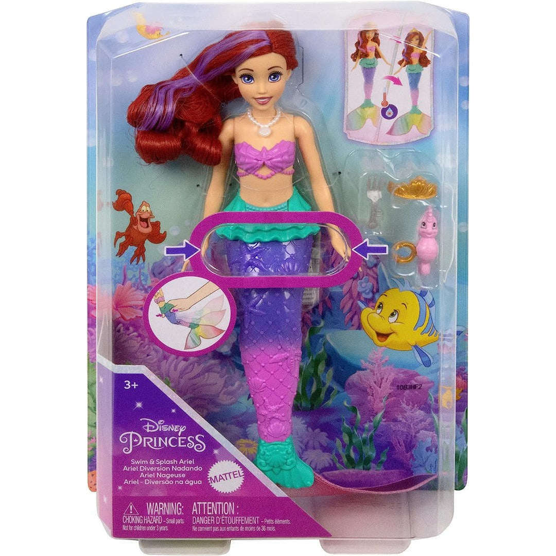 Toys N Tuck:Disney Princess - Swim & Splash Ariel,Disney Princess