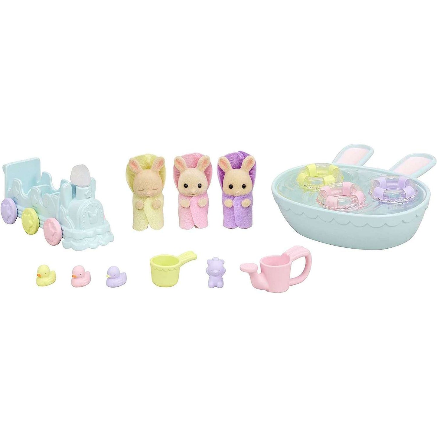 Toys N Tuck:Sylvanian Families Triplets Baby Bath Time Set,Sylvanian Families