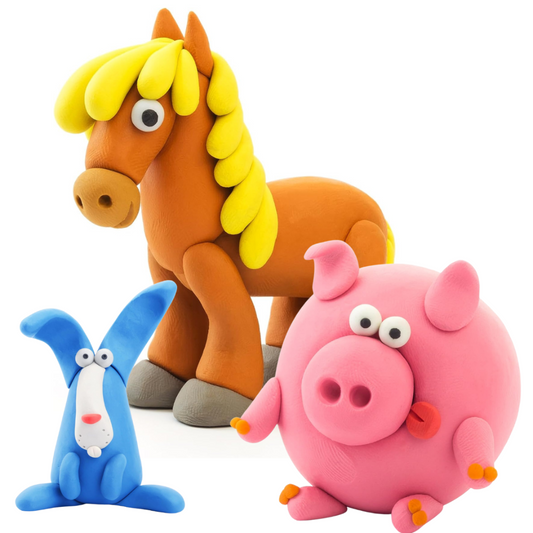 Toys N Tuck:Hey Clay 3 Pack - Animals,Hey Clay