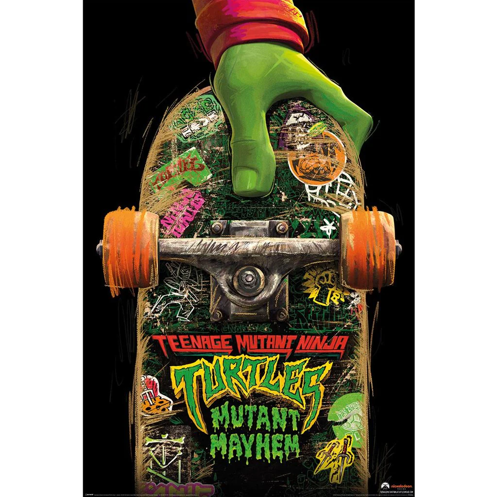 Toys N Tuck:Maxi Posters - Teenage Mutant Ninja Turtles: Mutant Mayhem (Skate Board),Teenage Mutant Ninja Turtles