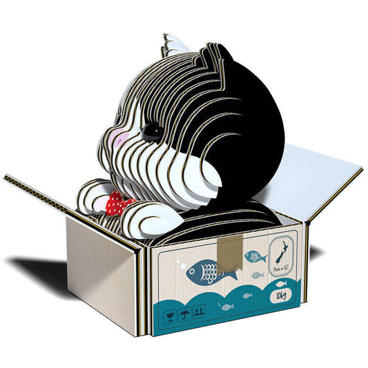 Toys N Tuck:Eugy 3D Model 089 Cat (Tuxedo),Eugy