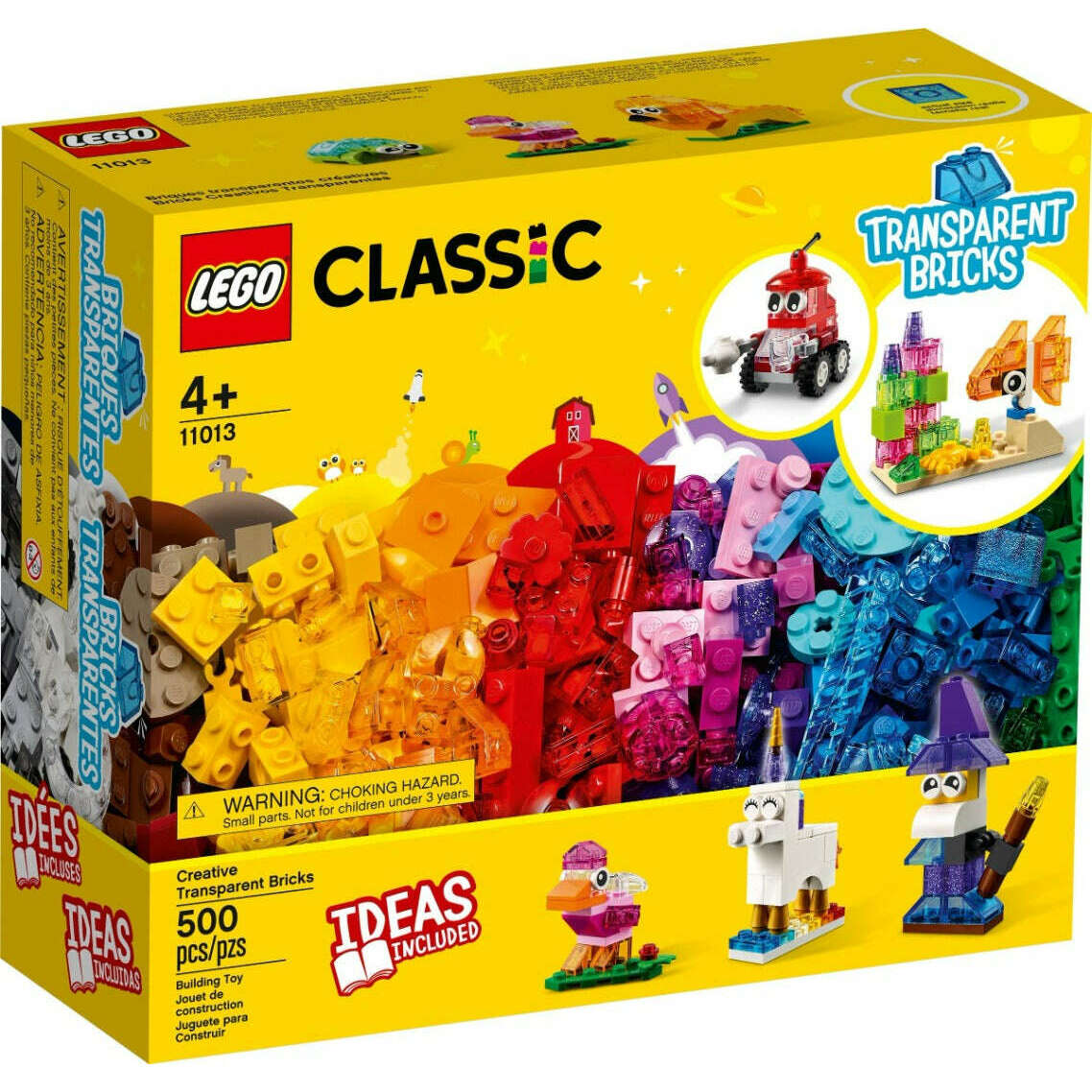 Lego 11013 Classic Creative Transparent Bricks Toys N Tuck