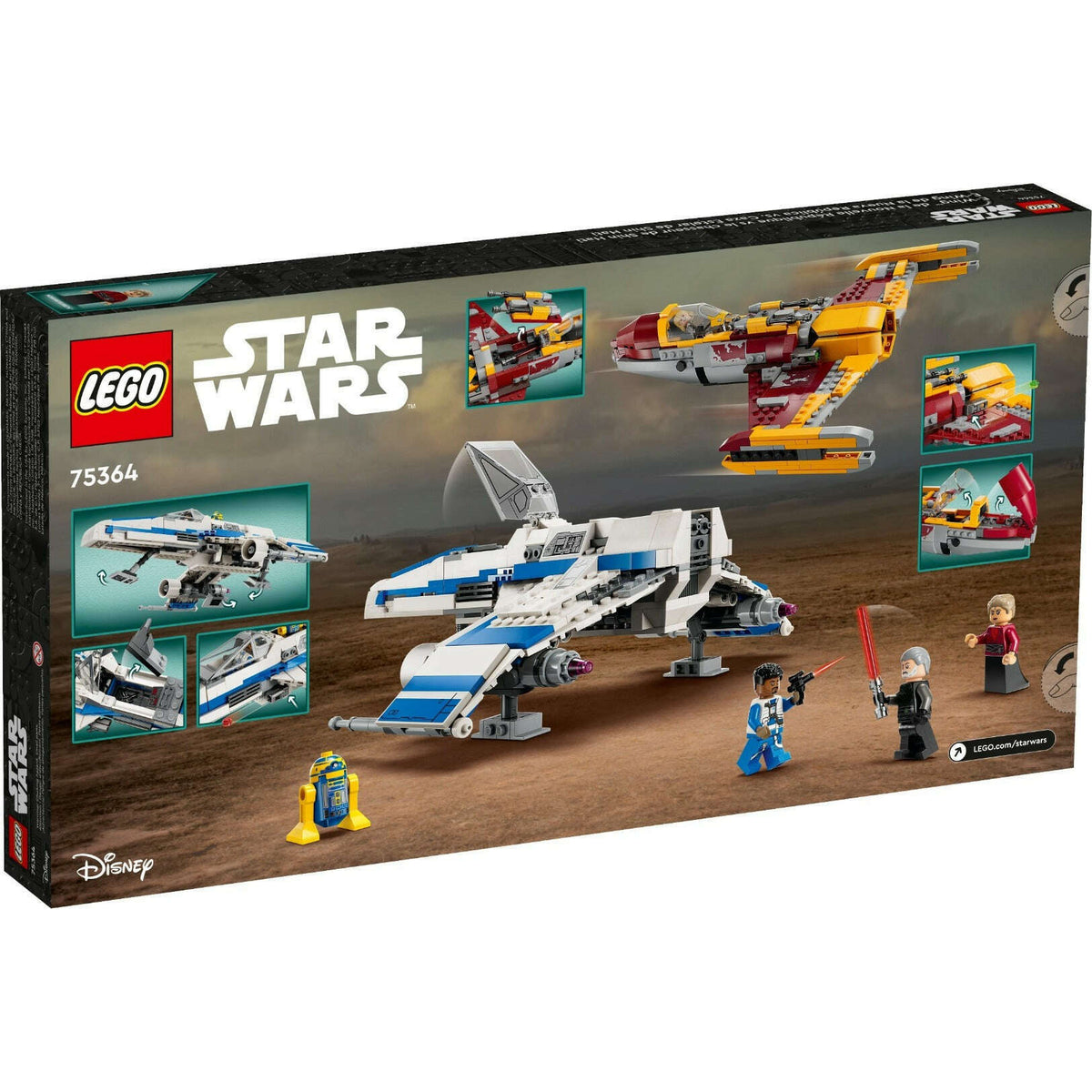 Toys N Tuck:Lego 75364 Star Wars New Republic E-Wing vs. Shin Hati?s Starfighter,Star Wars