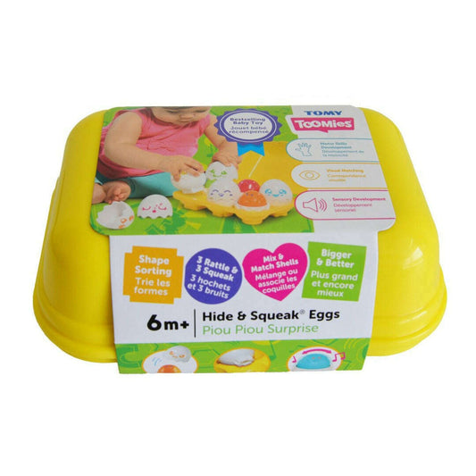 Toys N Tuck:Tomy Toomies Hide & Squeak Eggs,Tomy