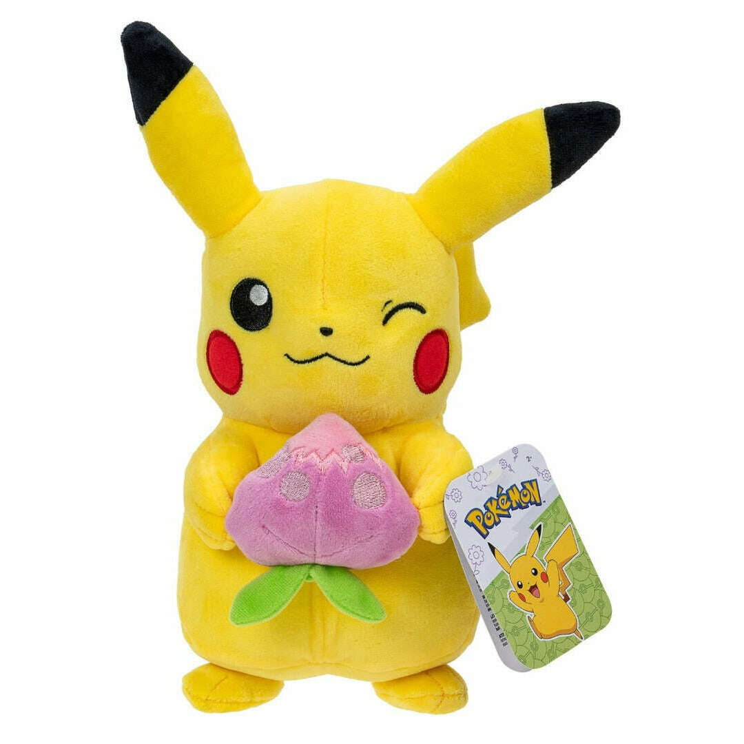 Pokemon 8 Inch Plush Pikachu With Pecha Berry Toys N Tuck