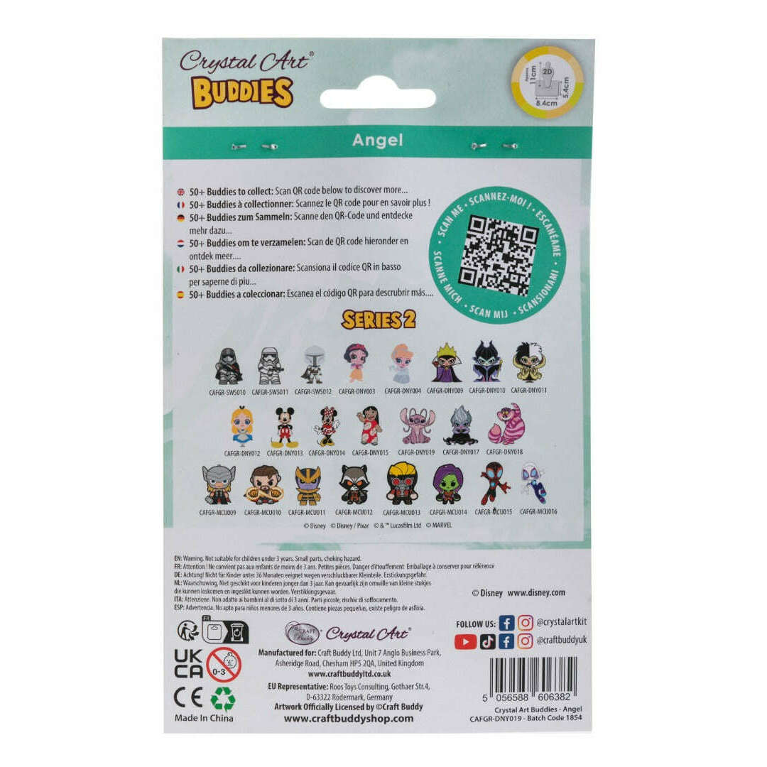 Toys N Tuck:Crystal Art Buddies Series 2 Disney - Angel,Crystal Art