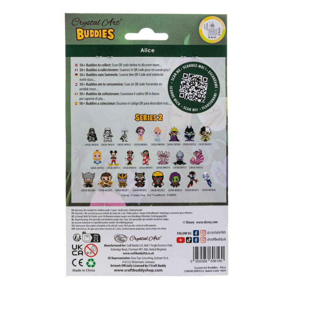 Toys N Tuck:Crystal Art Buddies Series 2 Disney - Alice,Crystal Art