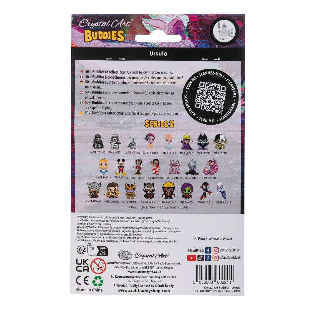 Toys N Tuck:Crystal Art Buddies Series 2 Disney - Ursula,Crystal Art
