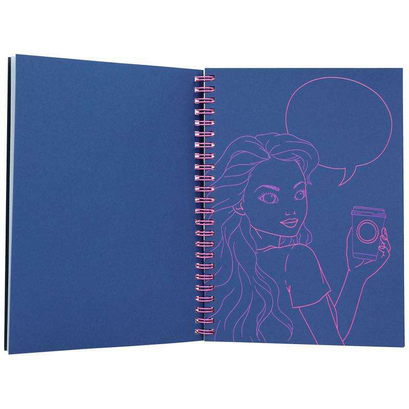 Toys N Tuck:Depesche Top Model Neon Doodle Book With Neon Pen Set,Top Model