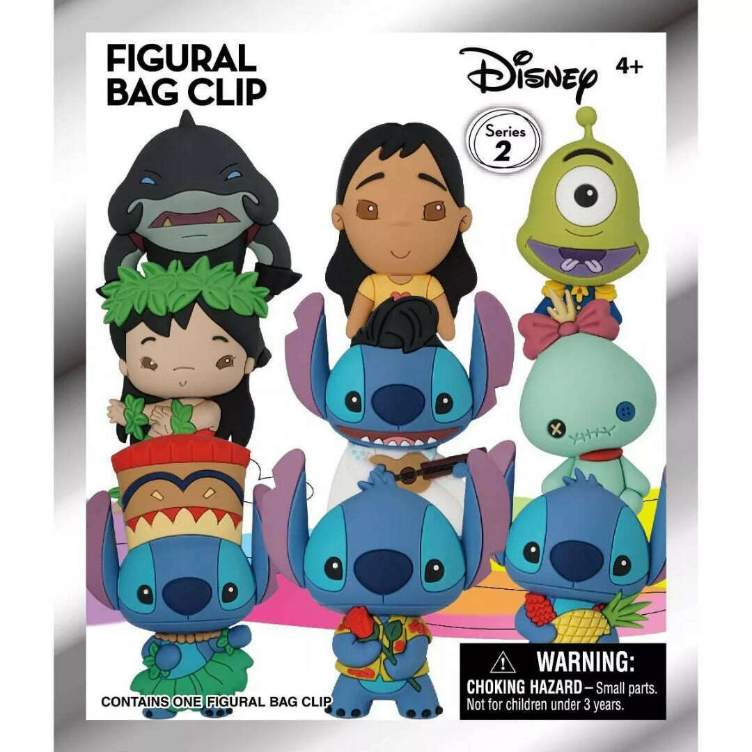 Toys N Tuck:Disney Stitch 3D Foam Bag Clip Series 2,Disney