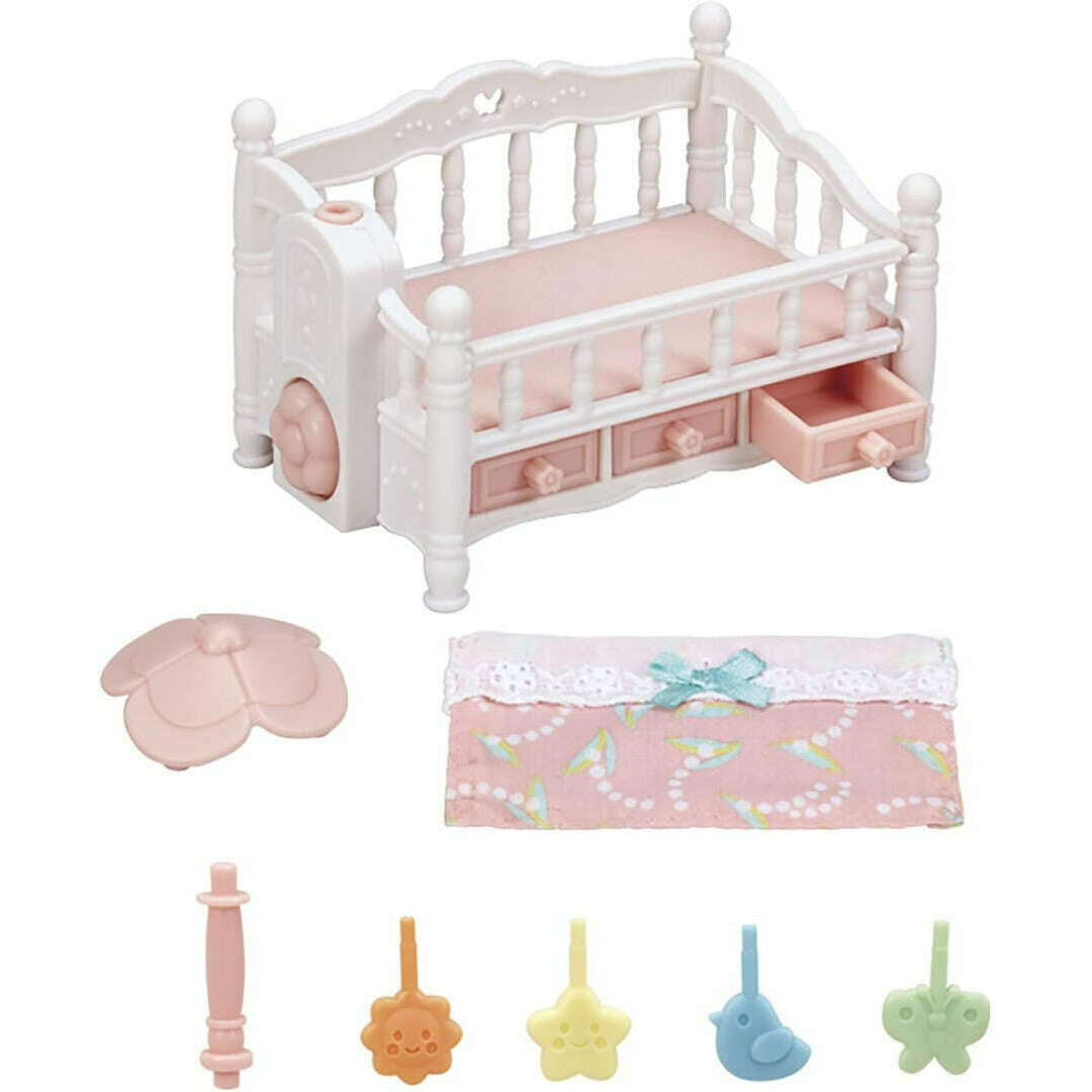 Toys N Tuck:Sylvanian Families Crib with Mobile,Sylvanian Families