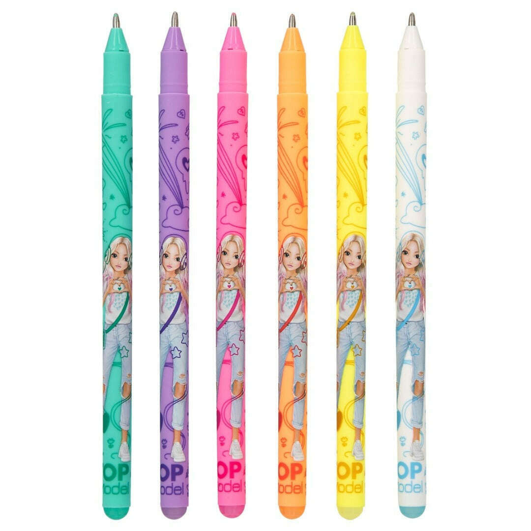 Toys N Tuck:Depesche Top Model Neon Gel Pens Set,Top Model