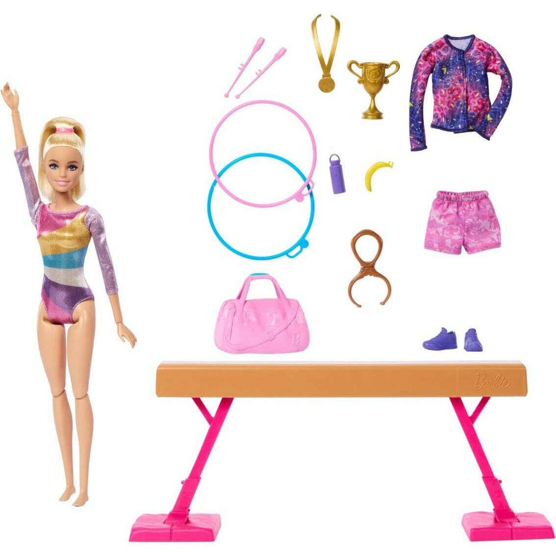 Toys N Tuck:Barbie You Can Be Anything Gymnastics Playset,Barbie