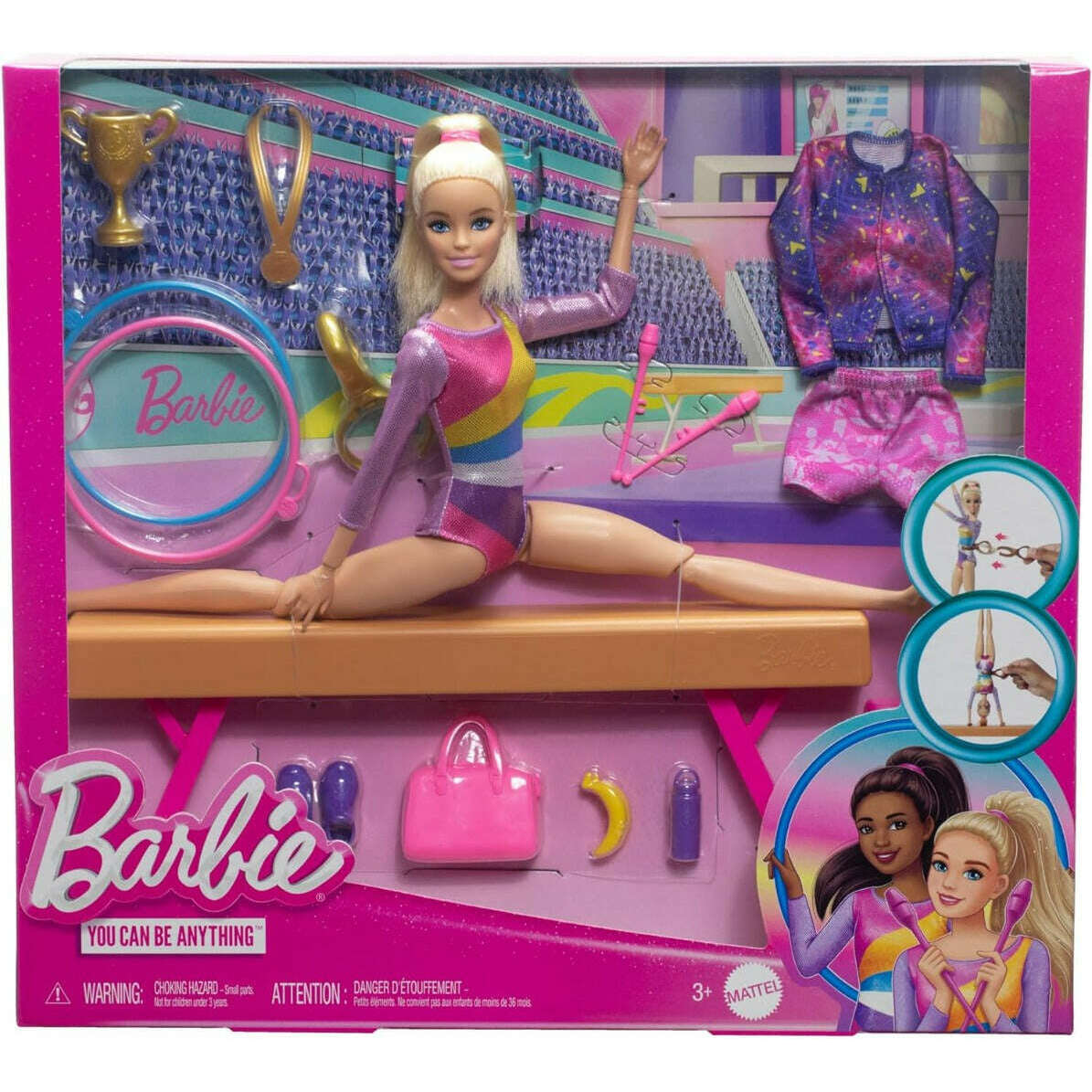Toys N Tuck:Barbie You Can Be Anything Gymnastics Playset,Barbie