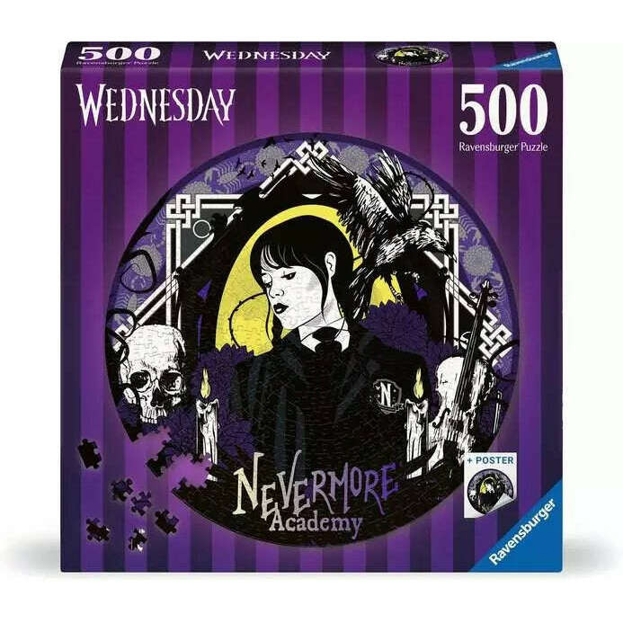 Ravensburger 500 Piece Puzzle Wednesday Nevermore Academy – Toys N