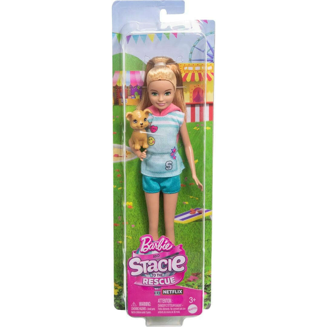 Toys N Tuck:Barbie and Stacie to the Rescue - Stacie & Puppy,Barbie