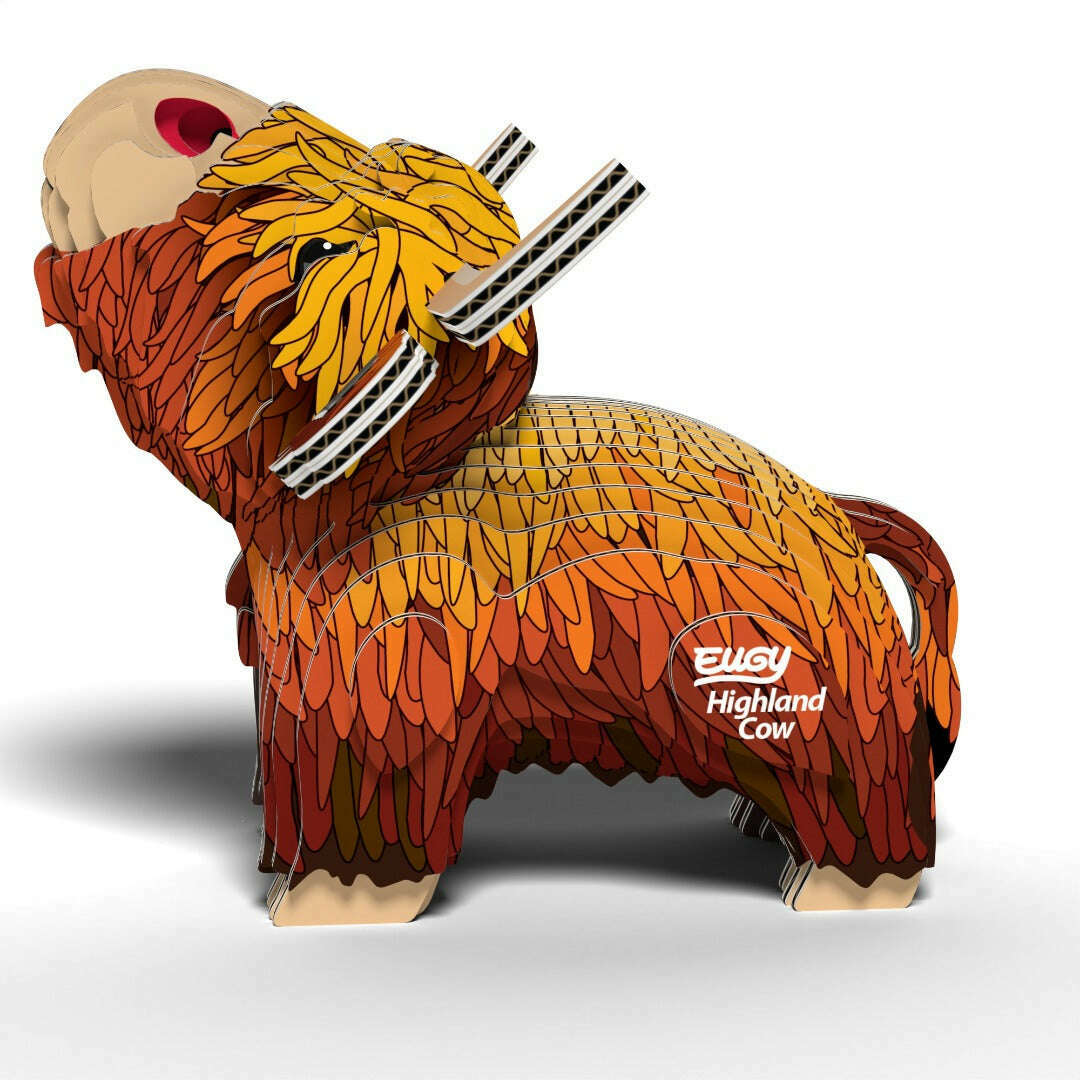 Toys N Tuck:Eugy 3D Model 106 Highland Cow,Eugy