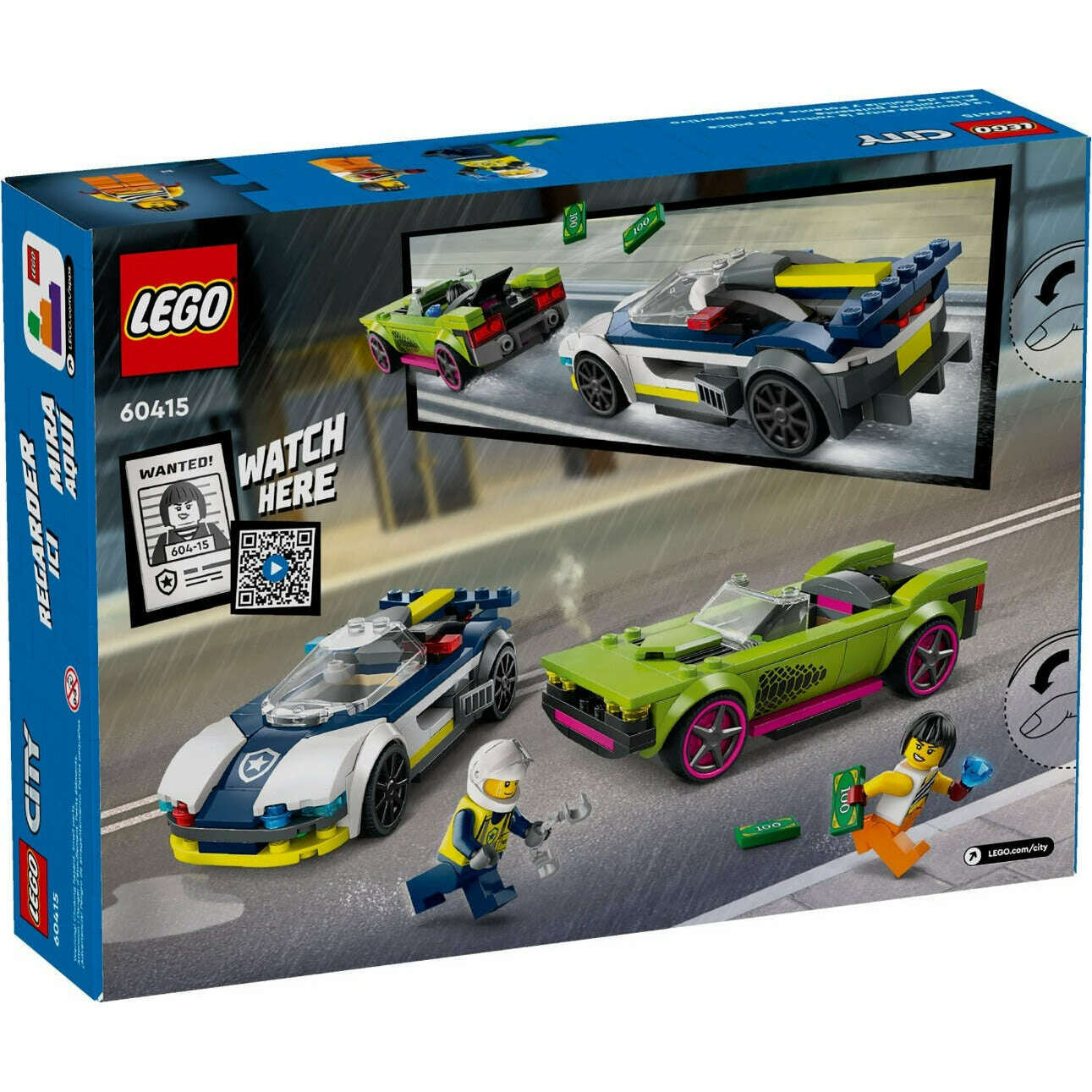 Toys N Tuck:Lego 60415 City Police Car and Muscle Car Chase,Lego City