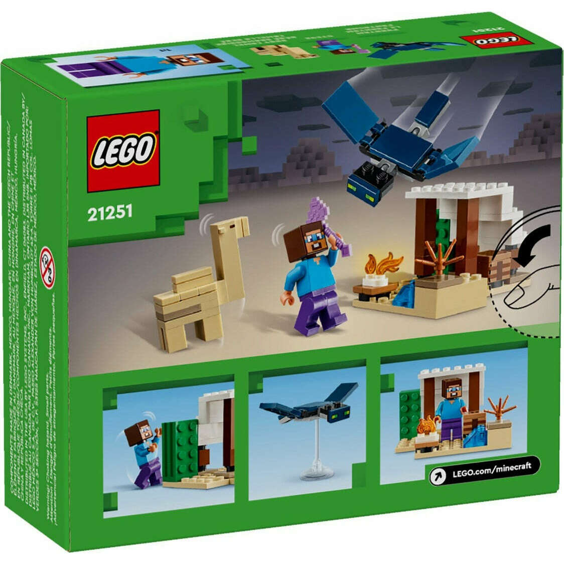 Toys N Tuck:Lego 21251 Minecraft Steve's Desert Expedition,Lego Minecraft