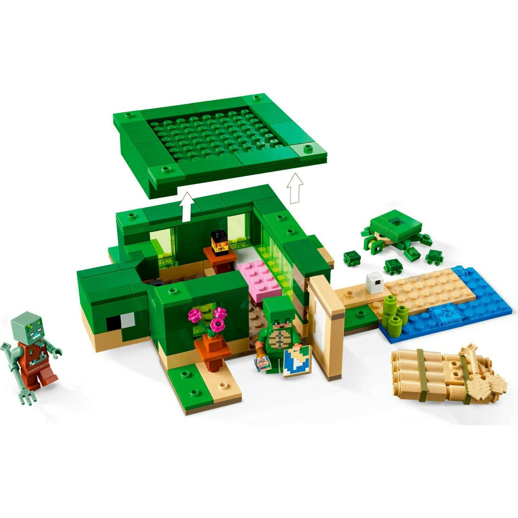 Toys N Tuck:Lego 21254 Minecraft The Turtle Beach House,Lego Minecraft