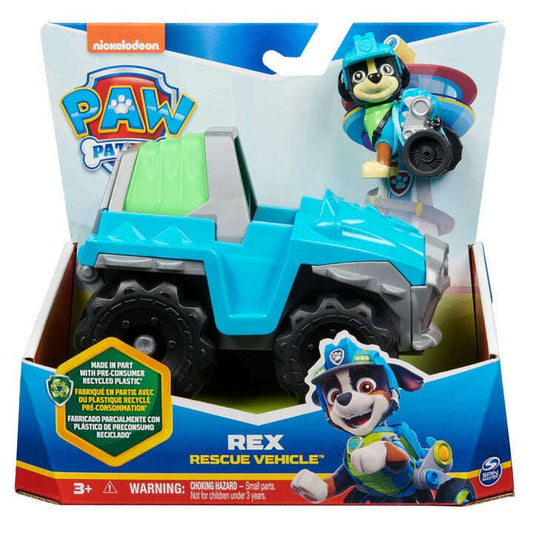 Toys N Tuck:Paw Patrol Rex with Rescue Vehicle,Paw Patrol