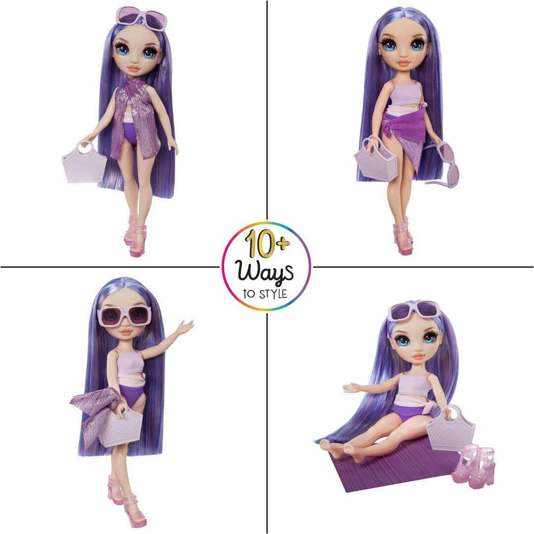 Toys N Tuck:Rainbow High Swim & Style Violet Willow,Rainbow High