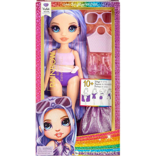 Toys N Tuck:Rainbow High Swim & Style Violet Willow,Rainbow High
