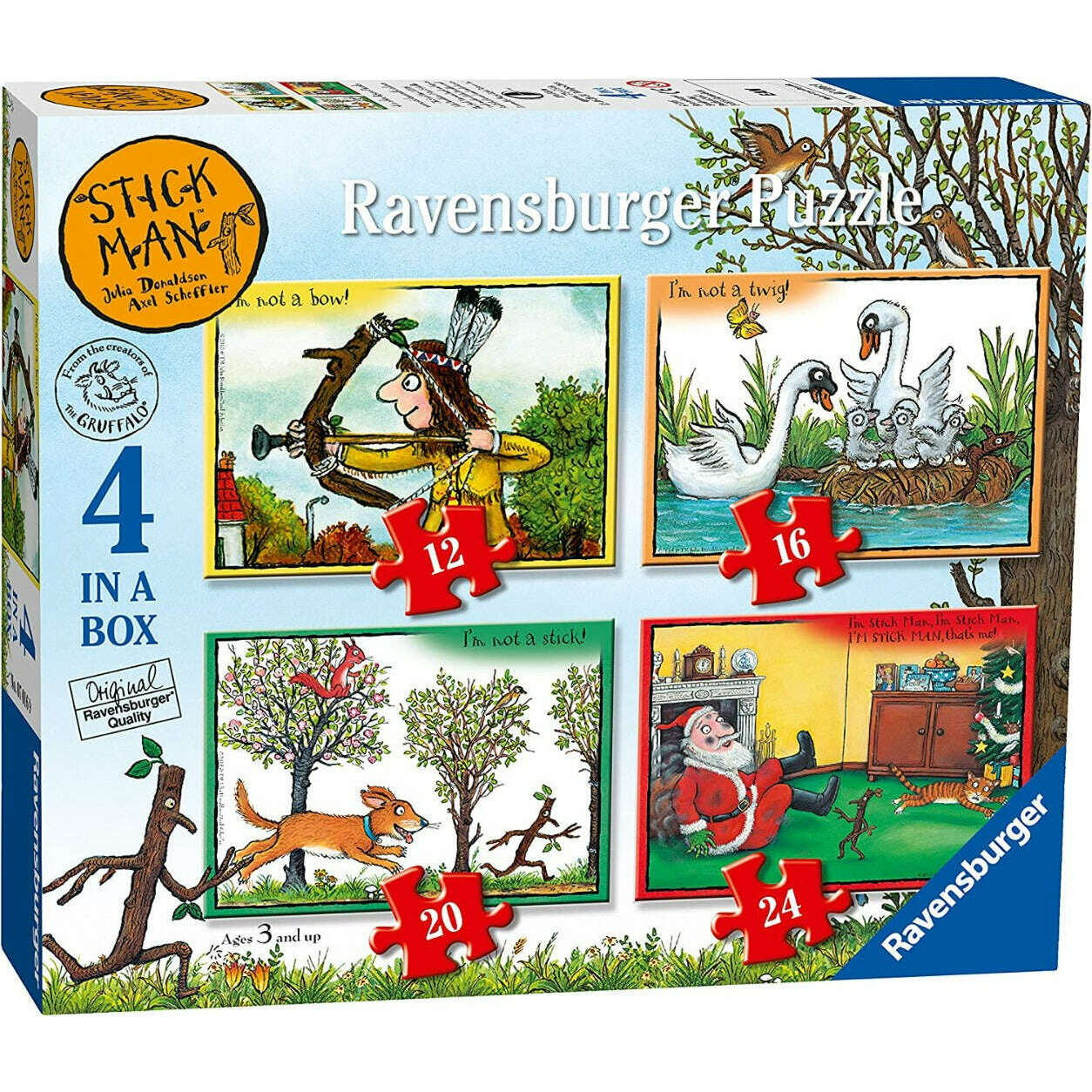 Ravensburger 4 Puzzles in a Box Stick Man – Toys N Tuck