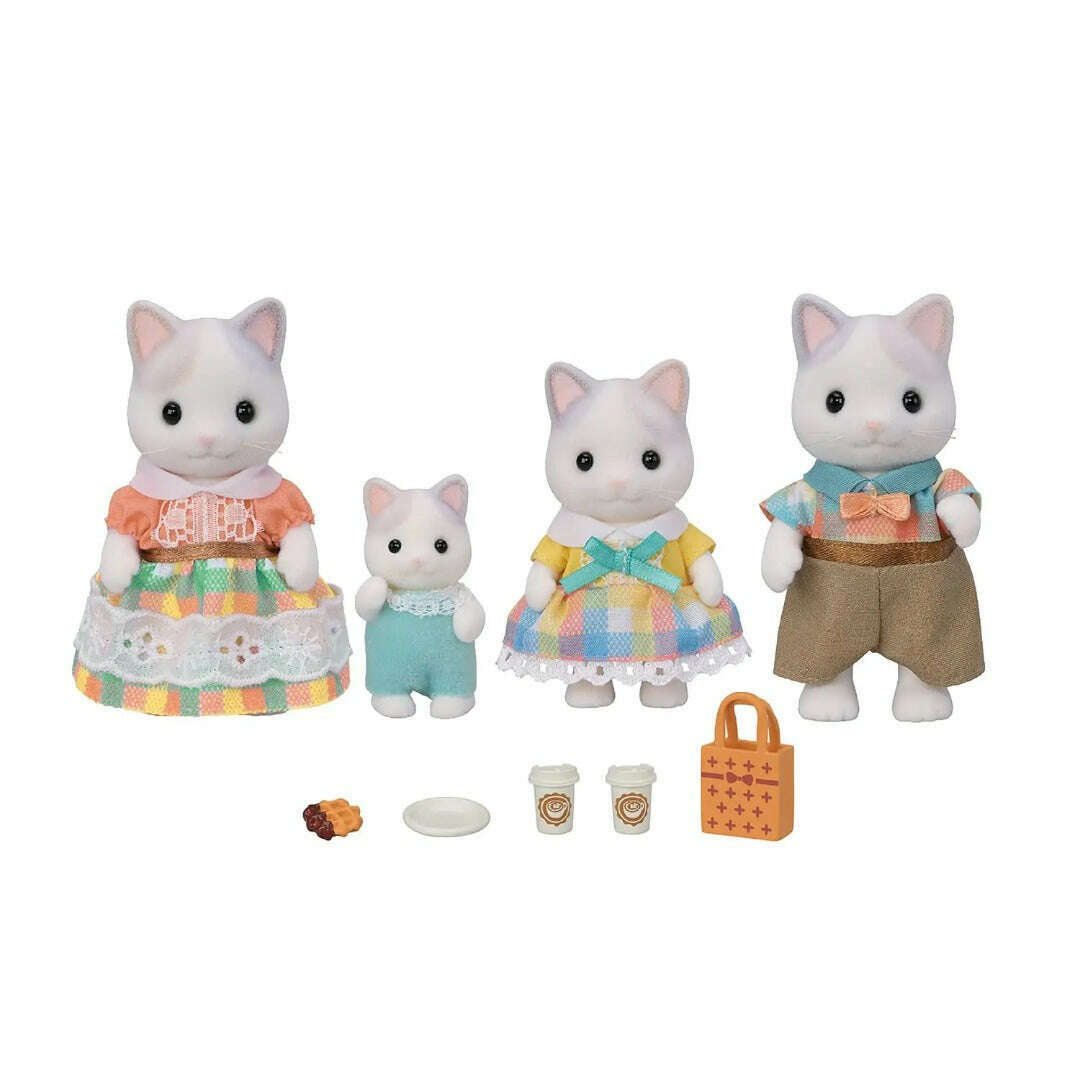Toys N Tuck:Sylvanian Families Latte Cat Family,Sylvanian Families