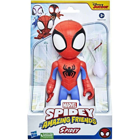 Toys N Tuck:Spidey and His Amazing Friends Supersized Spidey 9-inch Action Figure,Marvel