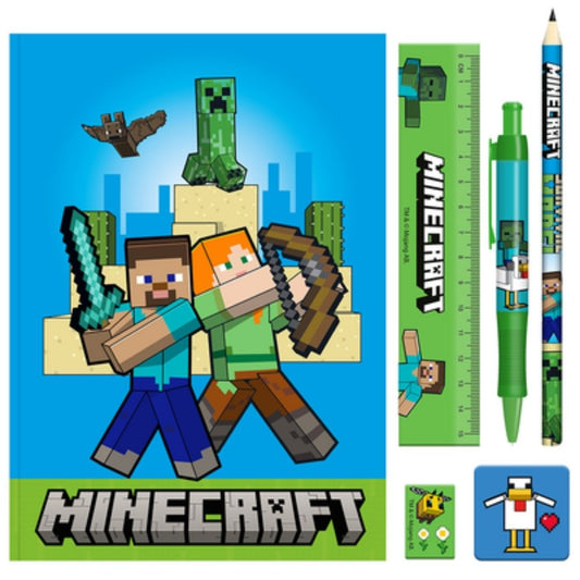 Minecraft Notebook Stationary Set (Chicken)