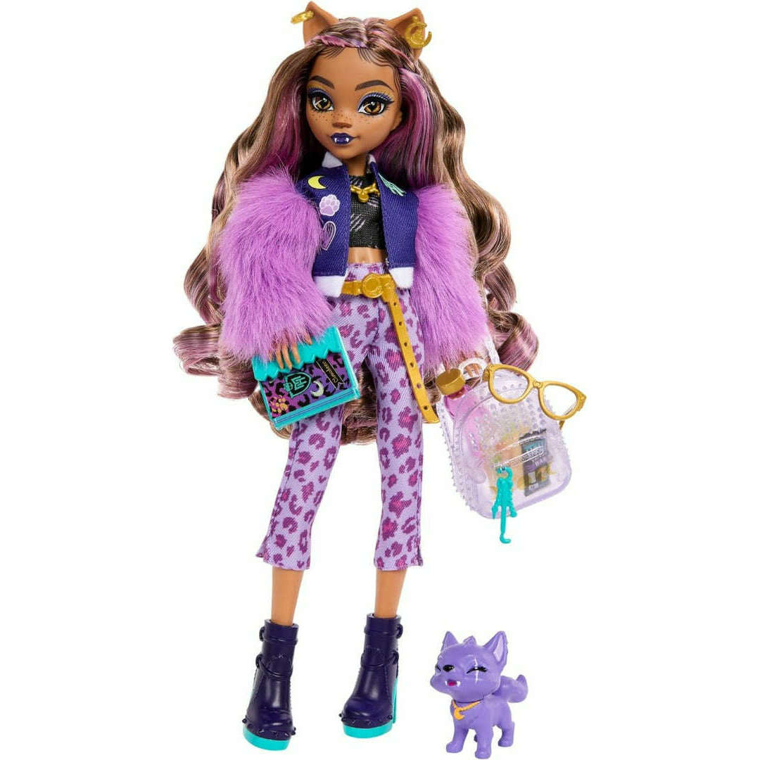 Toys N Tuck:Monster High Clawdeen Wolf With Crescent,Monster High
