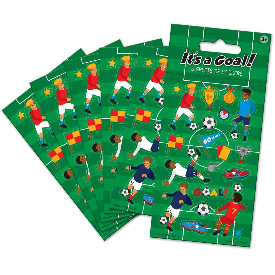 Toys N Tuck:6 Sheet Sticker Pack - It's A Goal,Paper Projects