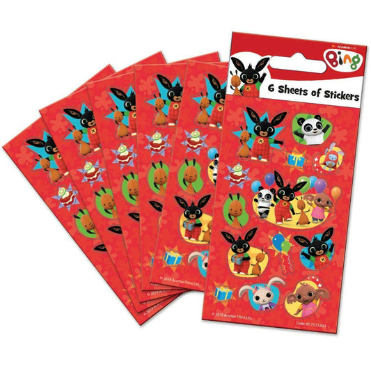 Toys N Tuck:6 Sheet Sticker Pack - Bing,Paper Projects