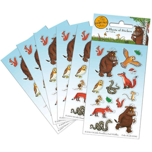 Toys N Tuck:6 Sheet Sticker Pack - The Gruffalo,Paper Projects