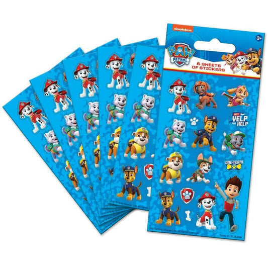 Toys N Tuck:6 Sheet Sticker Pack - Paw Patrol Blue,Paper Projects