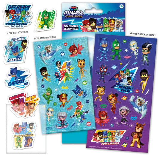 Toys N Tuck:Fun Sticker Assortment Pack - PJ Masks Power Heroes,Paper Projects